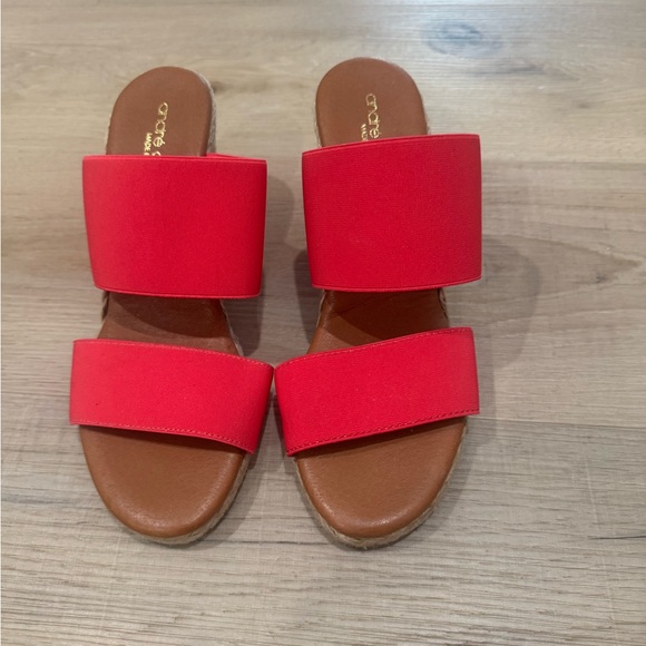 Andre Assous Shoes - Hot Pink Slide Sandals